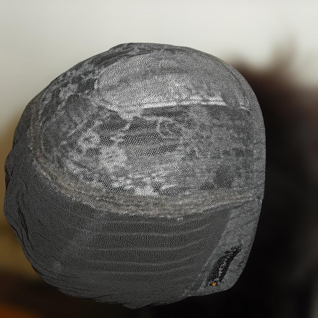 人毛　ウィッグ　中分け人工皮膚付き　ブラウン　スーパーロング　Mサイズ