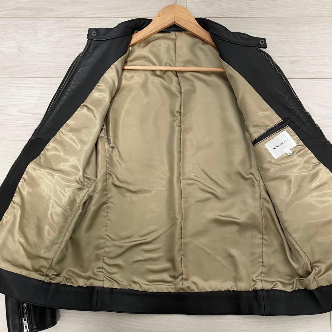 高級✨TAKEO KIKUCHI タケオキクチ　ライダースジャケット　ラムレザー