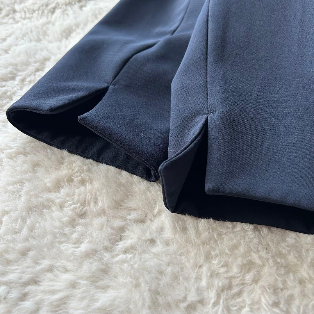 美品✨️ THE SHOP TK パンツスーツ ノーカラー ネイビー フォーマル
