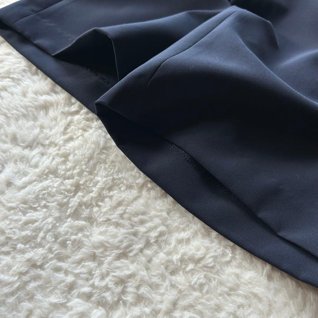 美品✨️ THE SHOP TK パンツスーツ ノーカラー ネイビー フォーマル