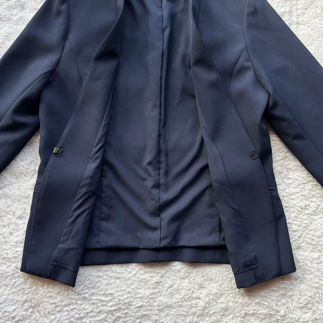 美品✨️ THE SHOP TK パンツスーツ ノーカラー ネイビー フォーマル