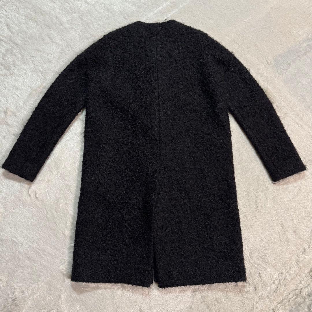 【未使用級】MARNIマルニ プードルモヘア ノーカラーコート