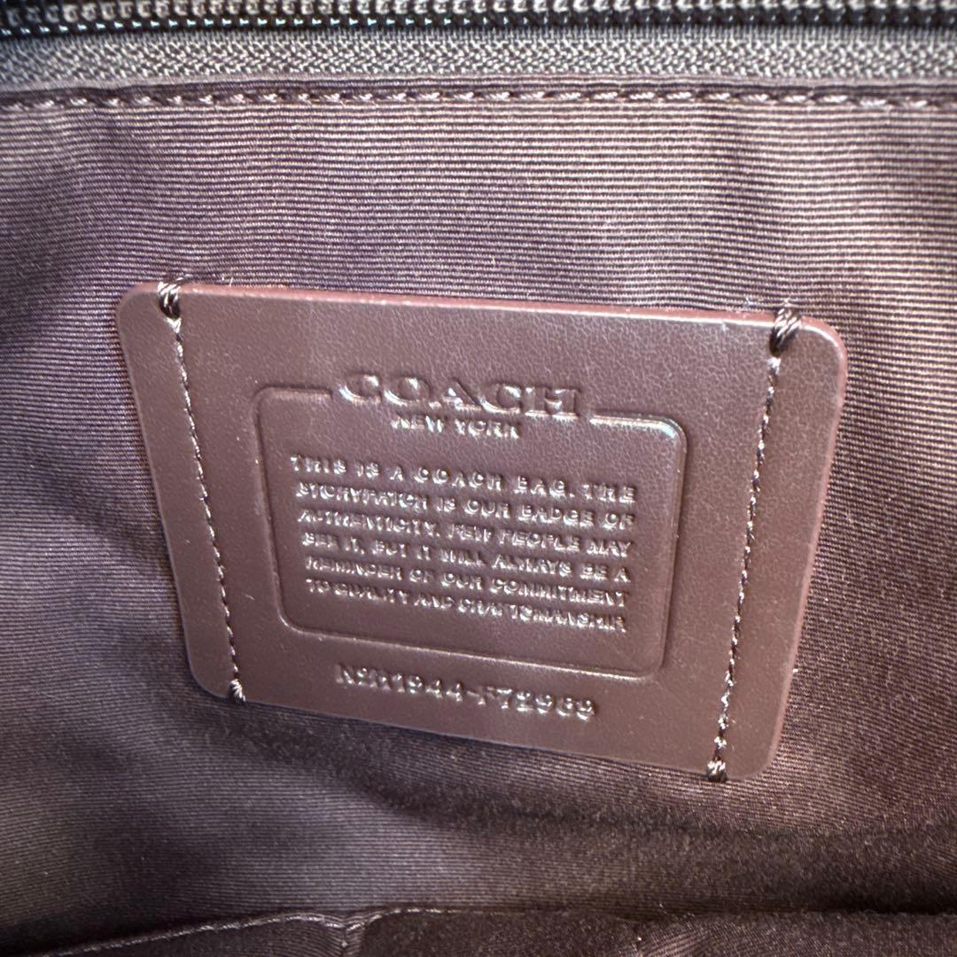 COACH コーチ 2way ショルダーバッグ ビジネスバッグ シグネチャー