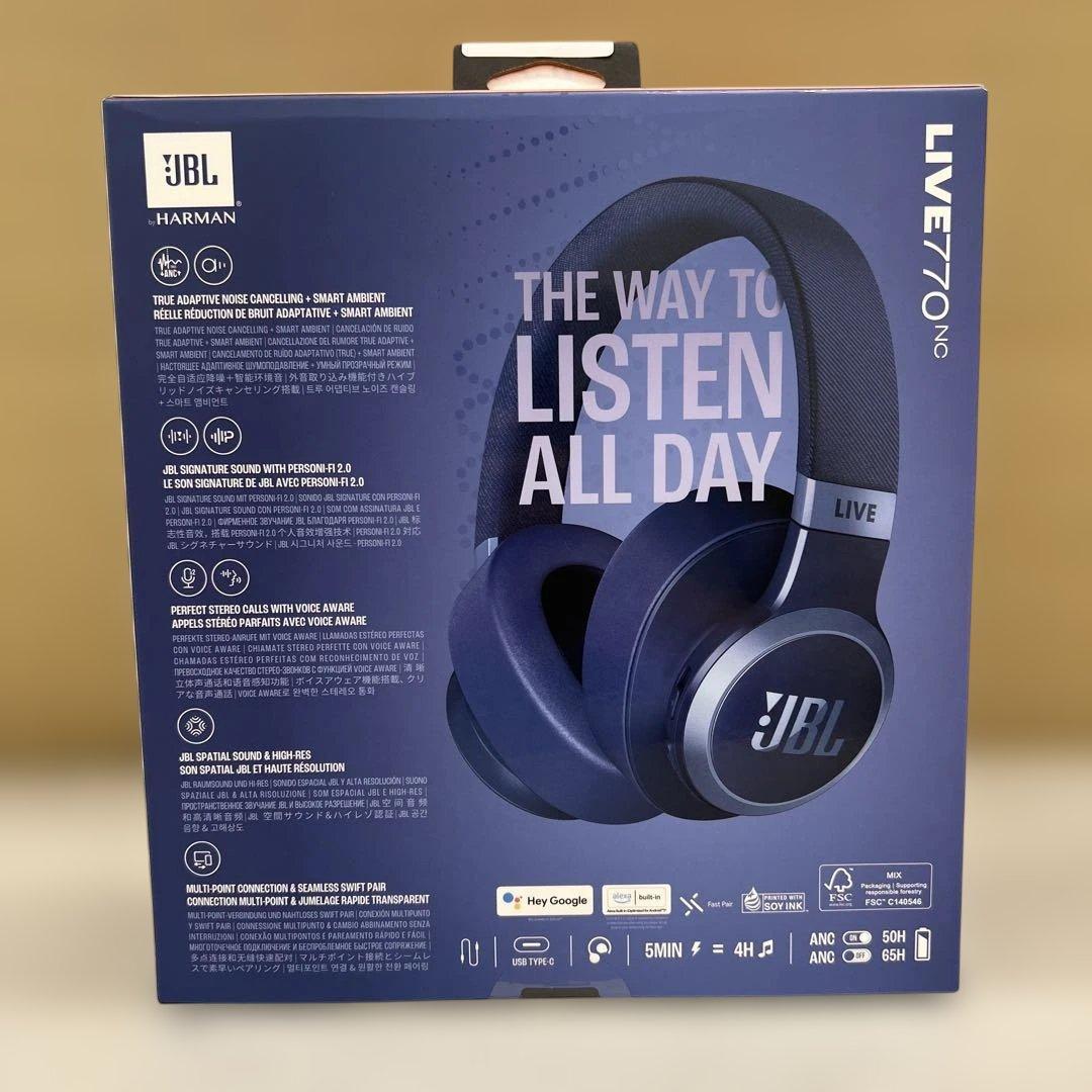 511053 未開封JBL LIVE 770NC ワイヤレスヘッドホン ブルー