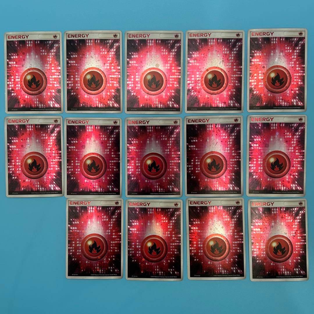 【美品】基本エネルギー炎 アクマグエネルギー 14枚セット【稀少】