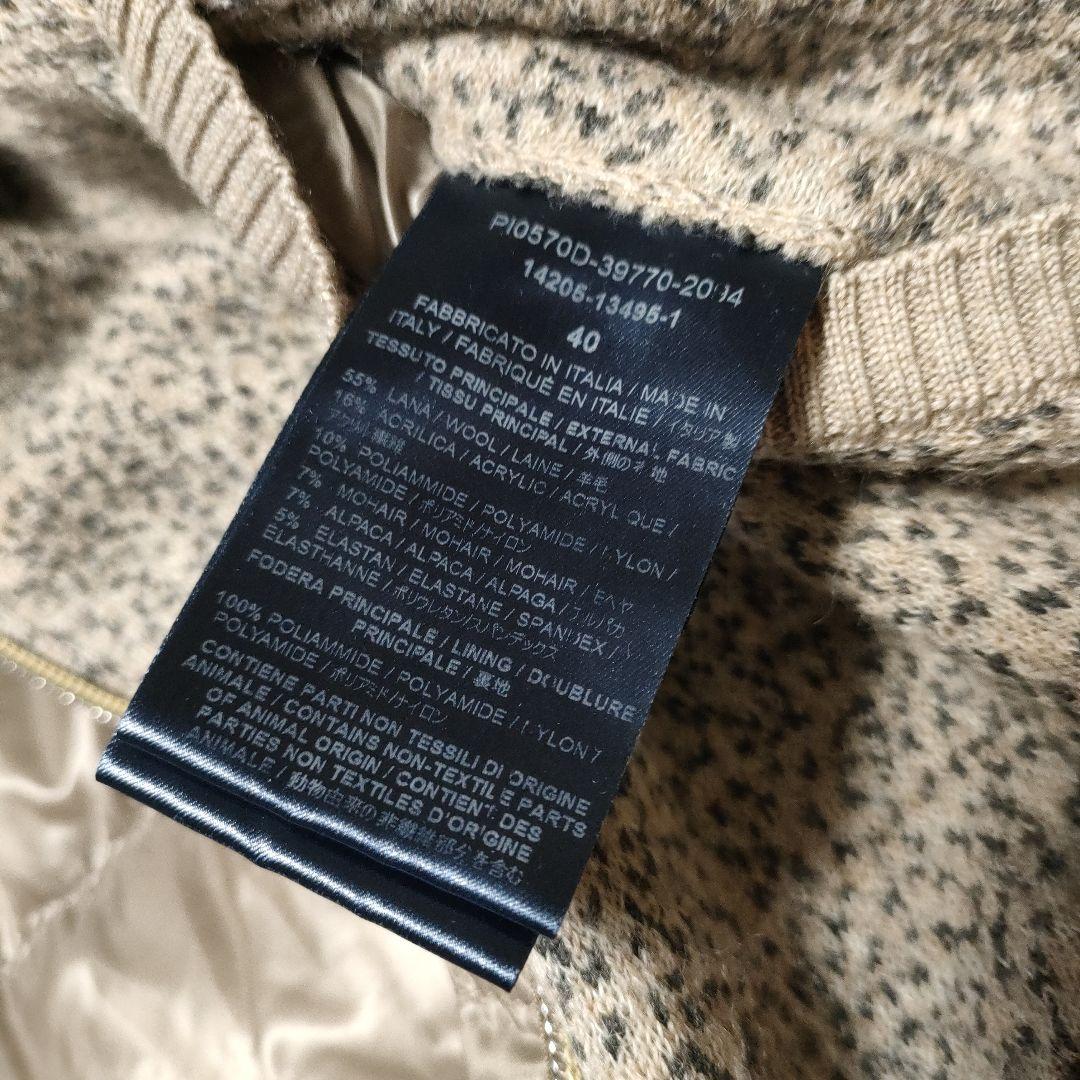 美品✨HERNO ヘルノ 素材切替 ウール　ダウンジャケット　40