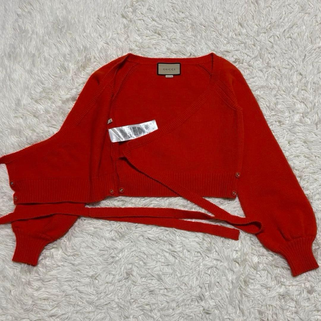 合馬公式アカウント1 専用GUCCI パフスリーブ カシュクール ニット