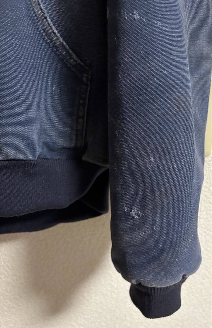 Carhartt アクティブジャケット ネイビー　フェード ボロ　USA製　L