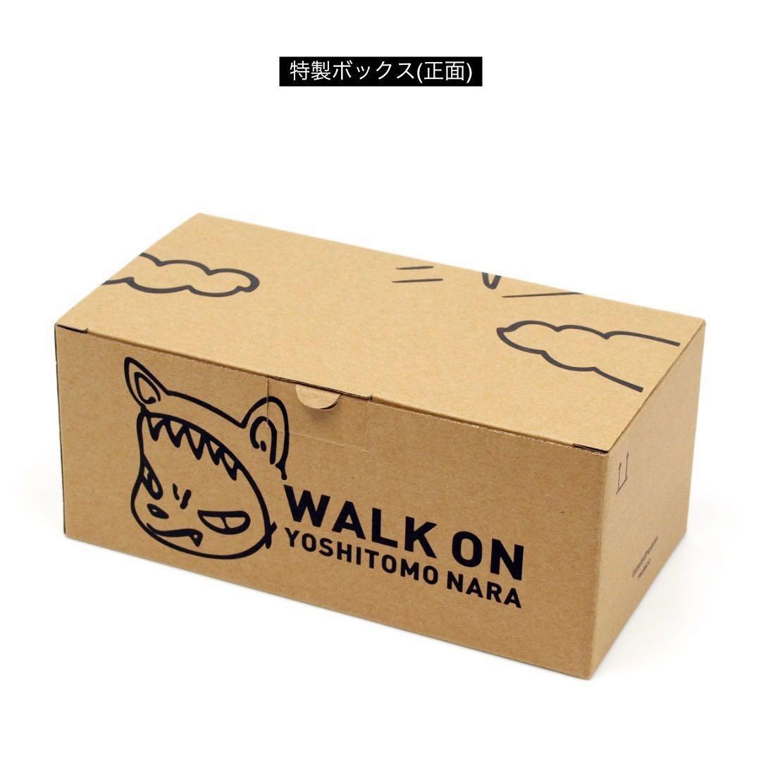 新品／未開封・保証付き】奈良美智 パタパタクロック WALK ON ブルー