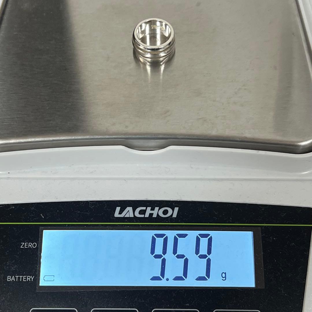 ティファニー TIFFANY グルーブドリング ダブルライン 10号 SV925