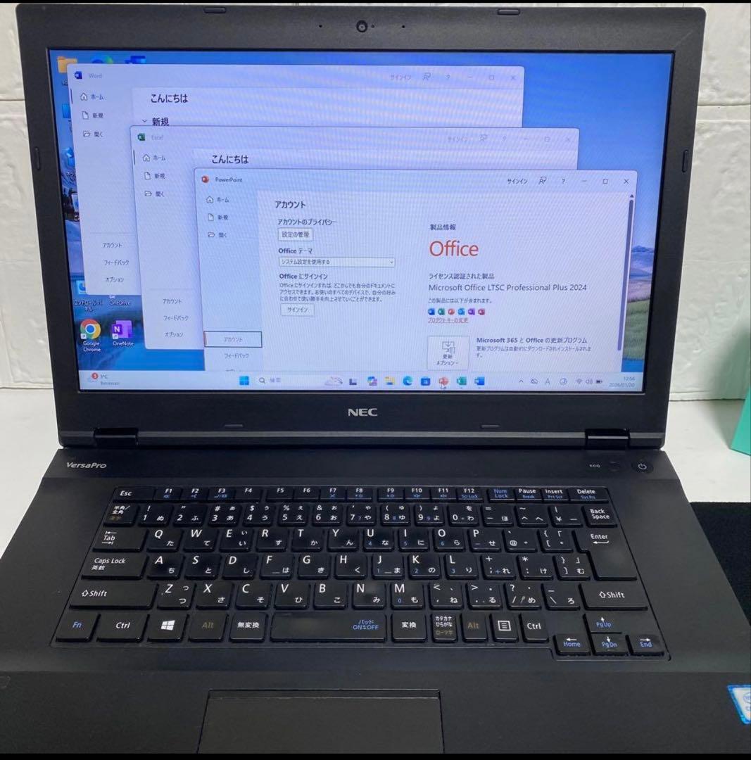 Windows11 オフィス付き　 Web カメラ　SSD NECノートPC