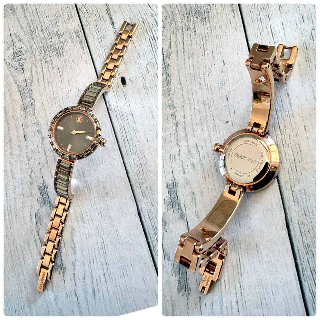 【希少】Swarovski スワロフスキー 腕時計 Matrix bangle