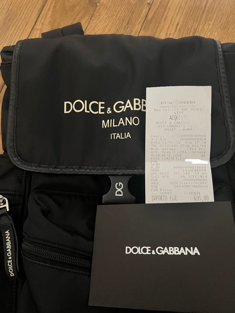 美品！DOLCE & GABBANA ドルチェアンドガッバーナ　バックパック