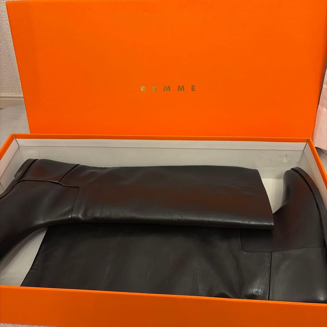 REMME レメ ロングブーツ 38 ブラック 新品未使用品