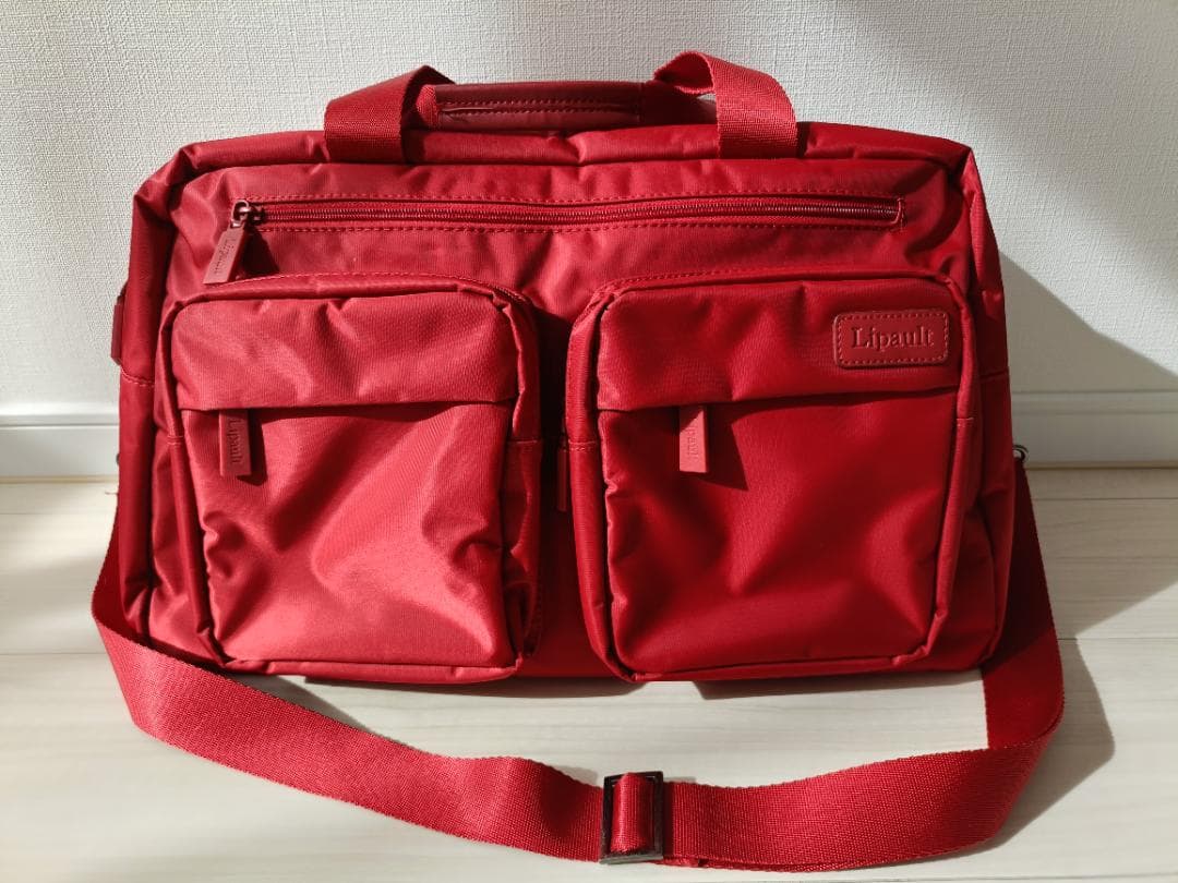 Lipault Paris リポー ショルダーバッグ レッド