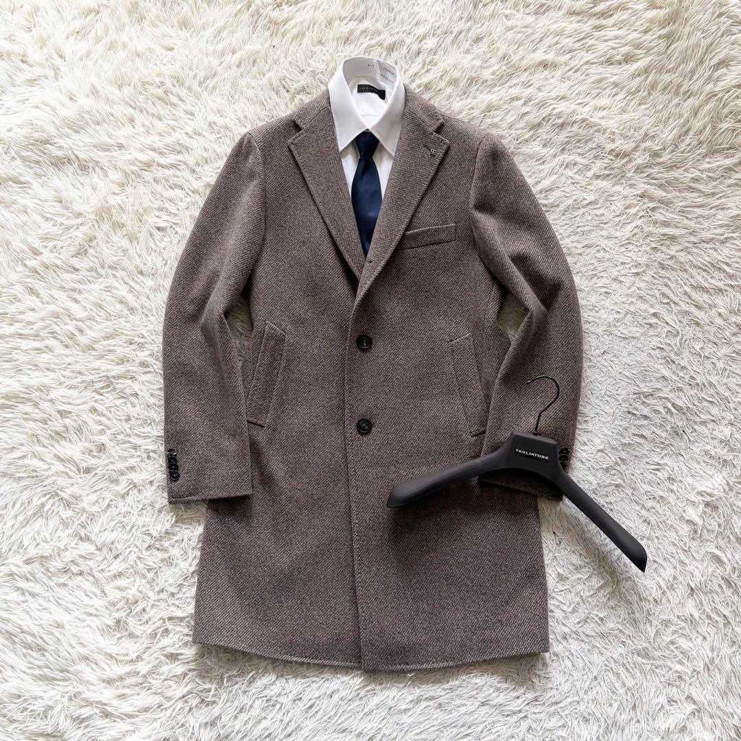 <24AW 極美品>TAGLIATORE カシミヤウール チェスターコート 44