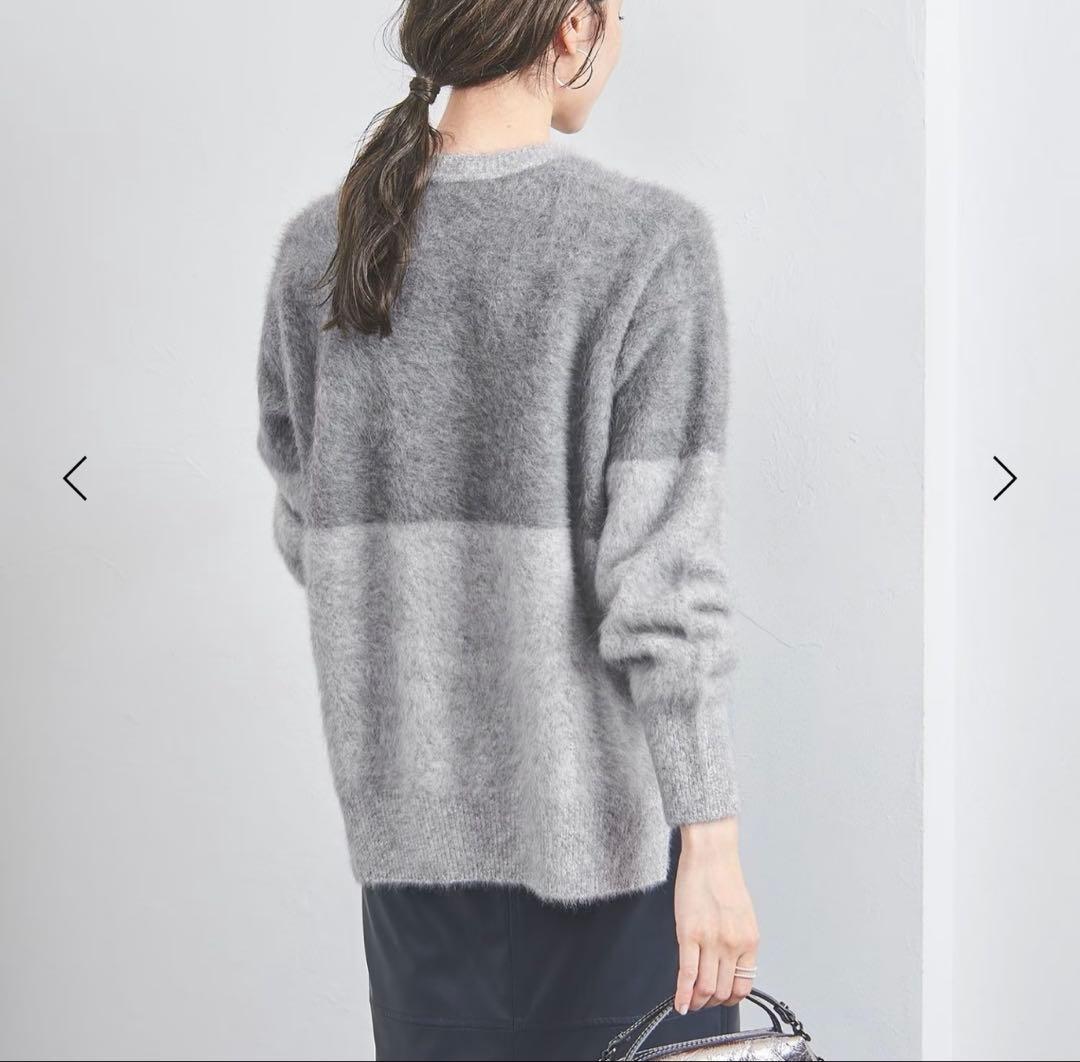 新品未使用　ユナイテッドアローズ　フォックスカシミヤ クルーネック ニット