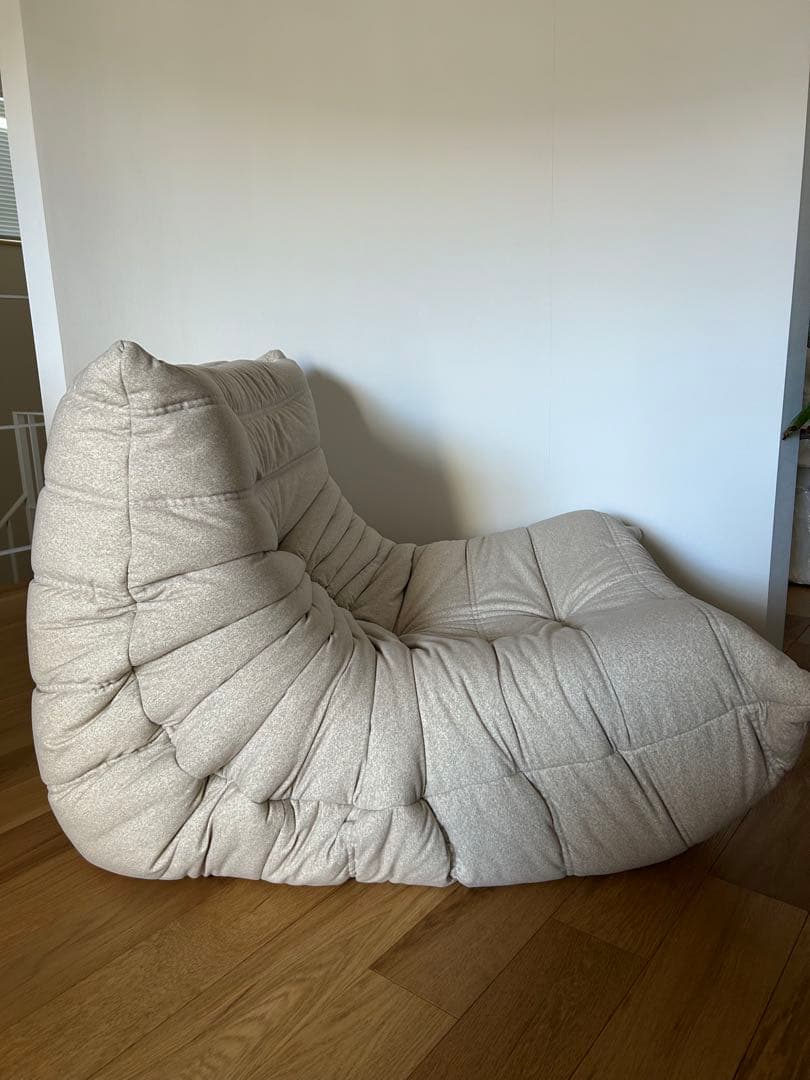 50周年限定生地 リーンロゼ トーゴ ベージュ 1人掛け1Pソファ DENDEN