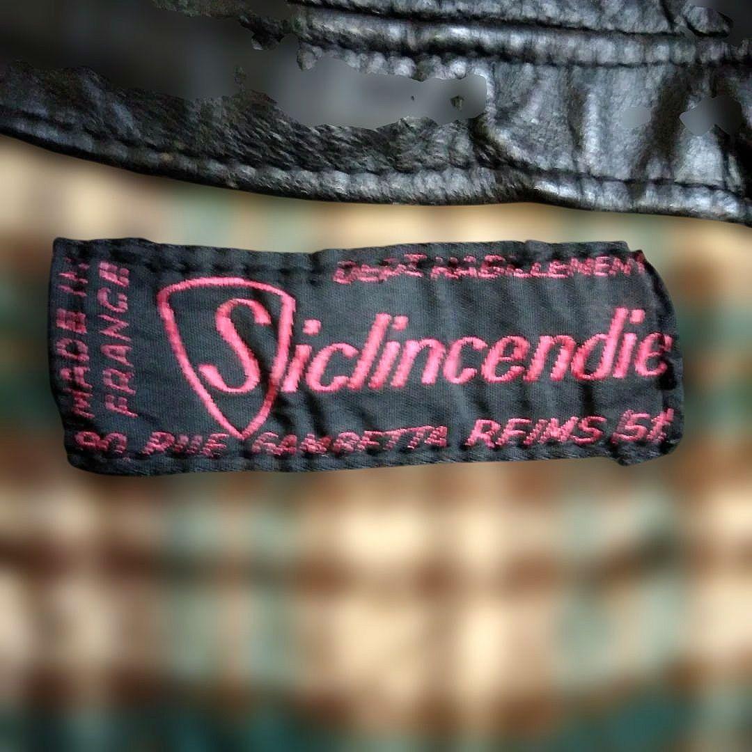 30s Vintage フランス軍 ファイヤーマン レザージャケット カーコート