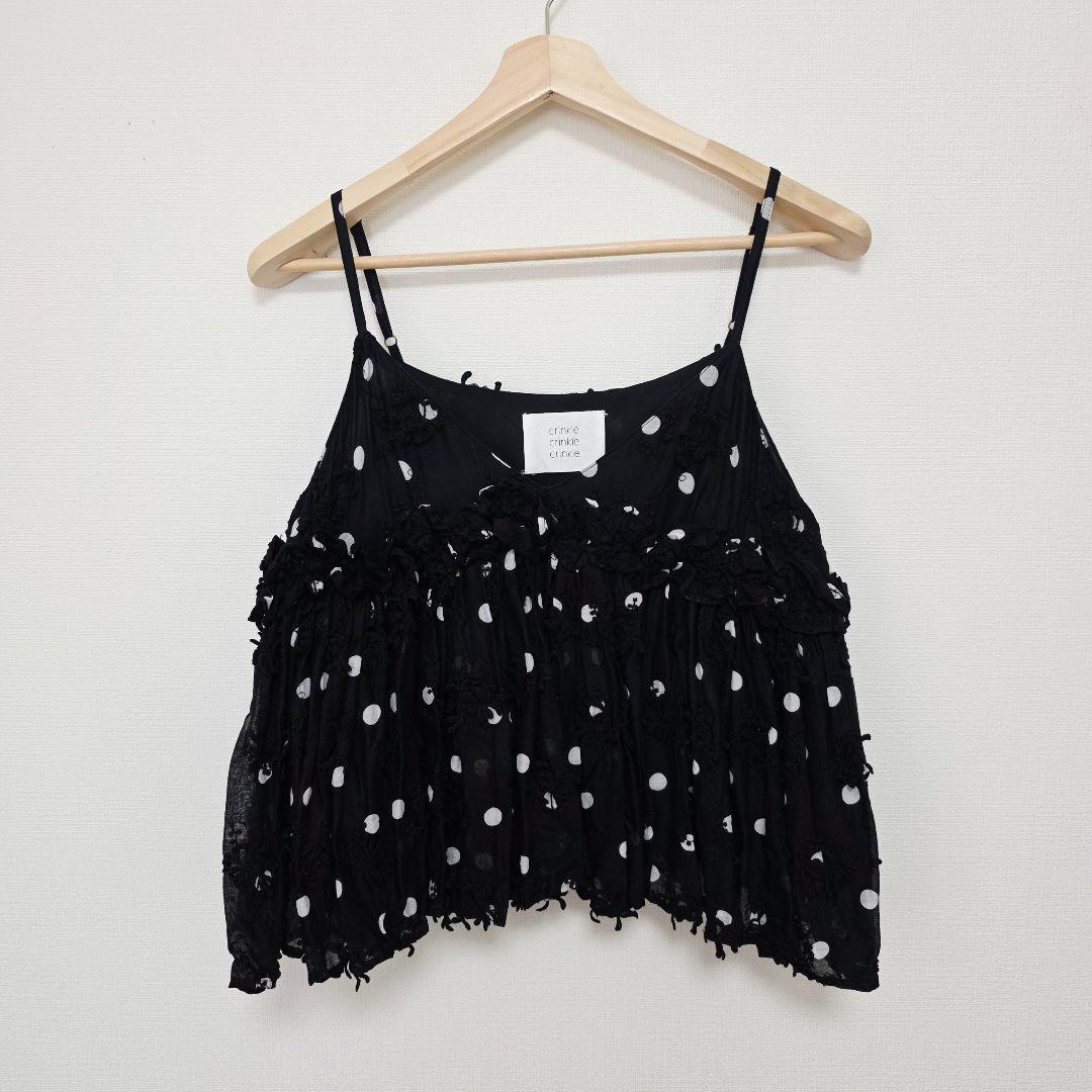 トップス crinkle crinkle crinkle 3D dot camisole