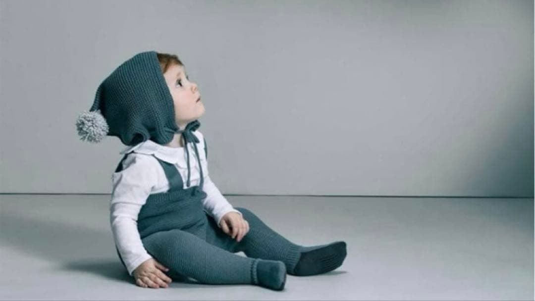 【新品未使用】MARLMARL 足つきニットパンツ ニット帽 2点セット