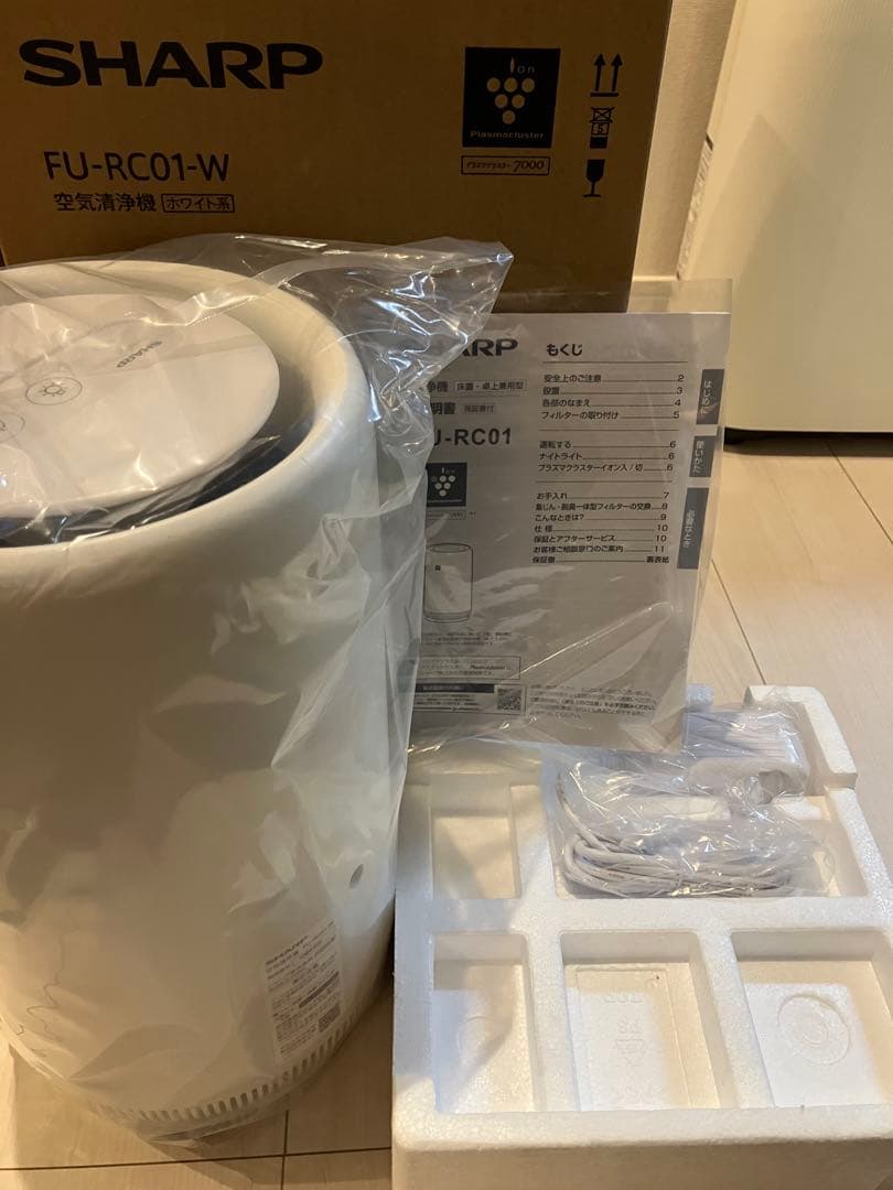 SHARP 空気清浄機 FU-PC01-W 2025年製