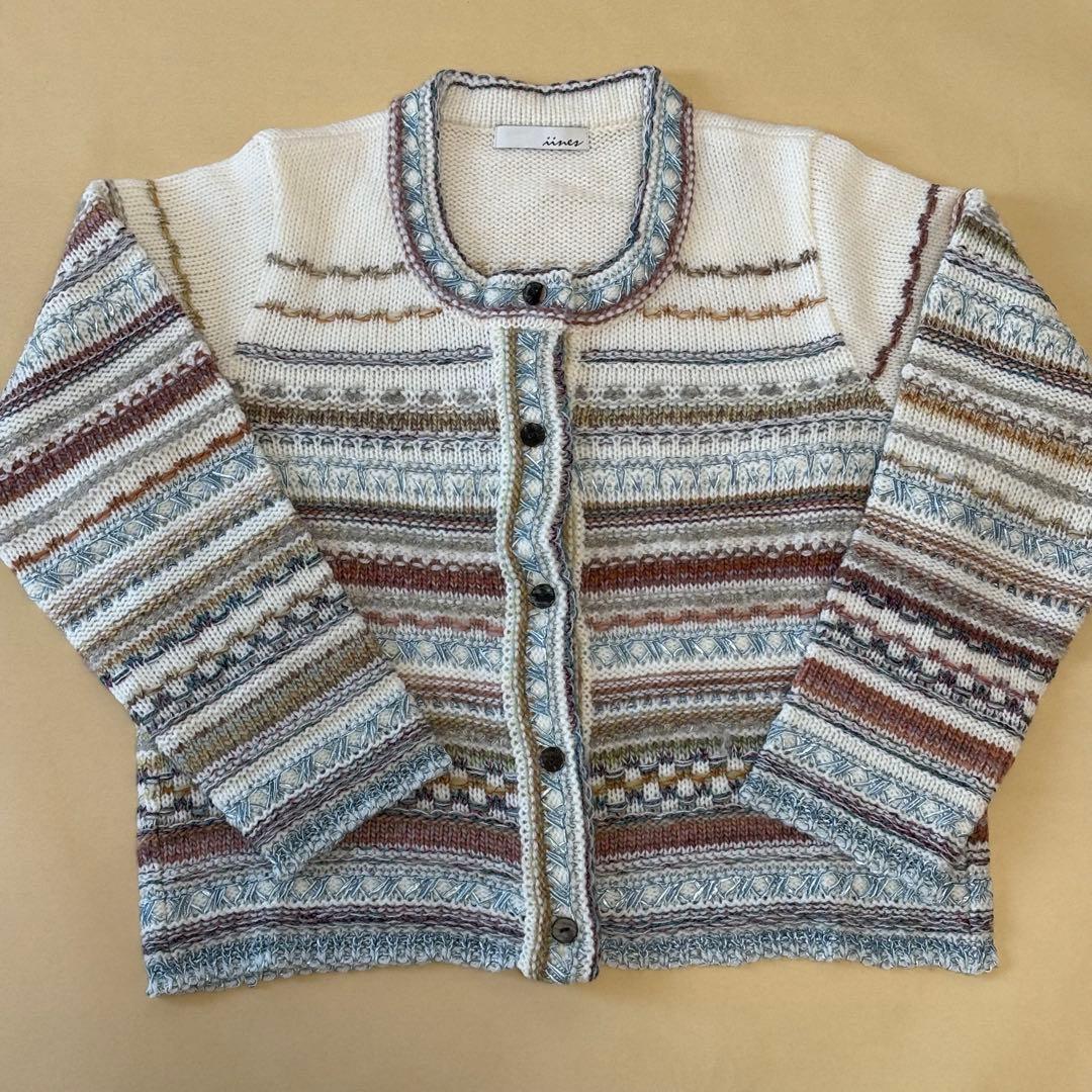《新品タグ付き》定価42,900円 iines カーディガン