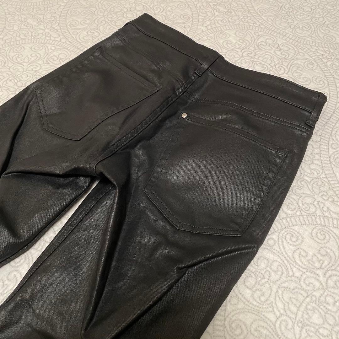 ブーツカットコーティングデニム