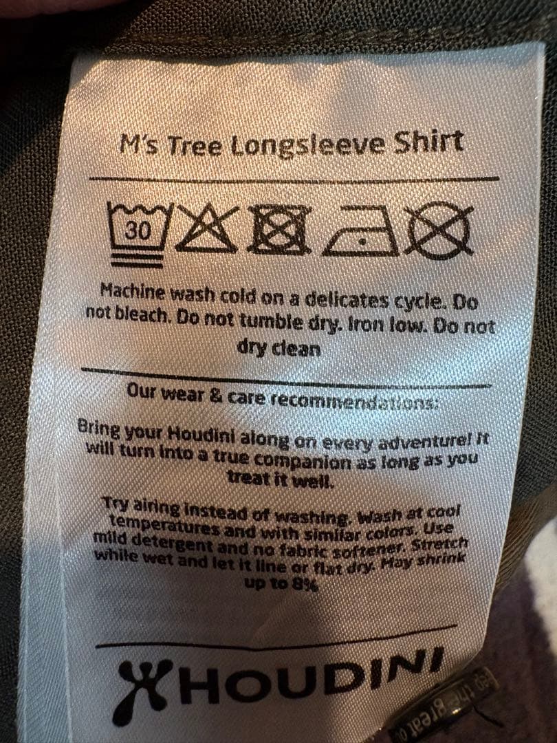 HOUDINI Ms Tree Longsleeve Shirt 美品　Mサイズ