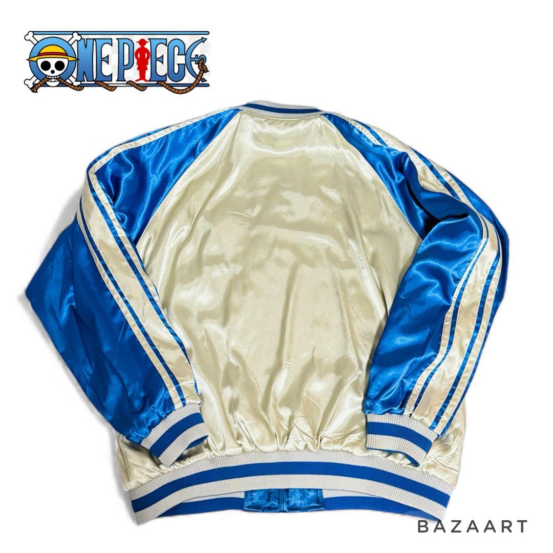 ONE PIECE ワンピース スカジャン ゴーイングメリー号 青 ブルー XL