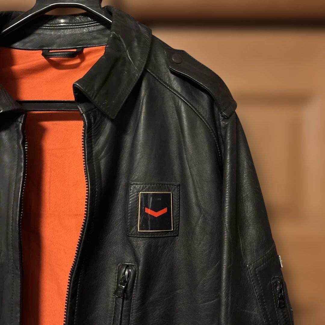 イタリア警察レザージャケット　POLIZIA 90s