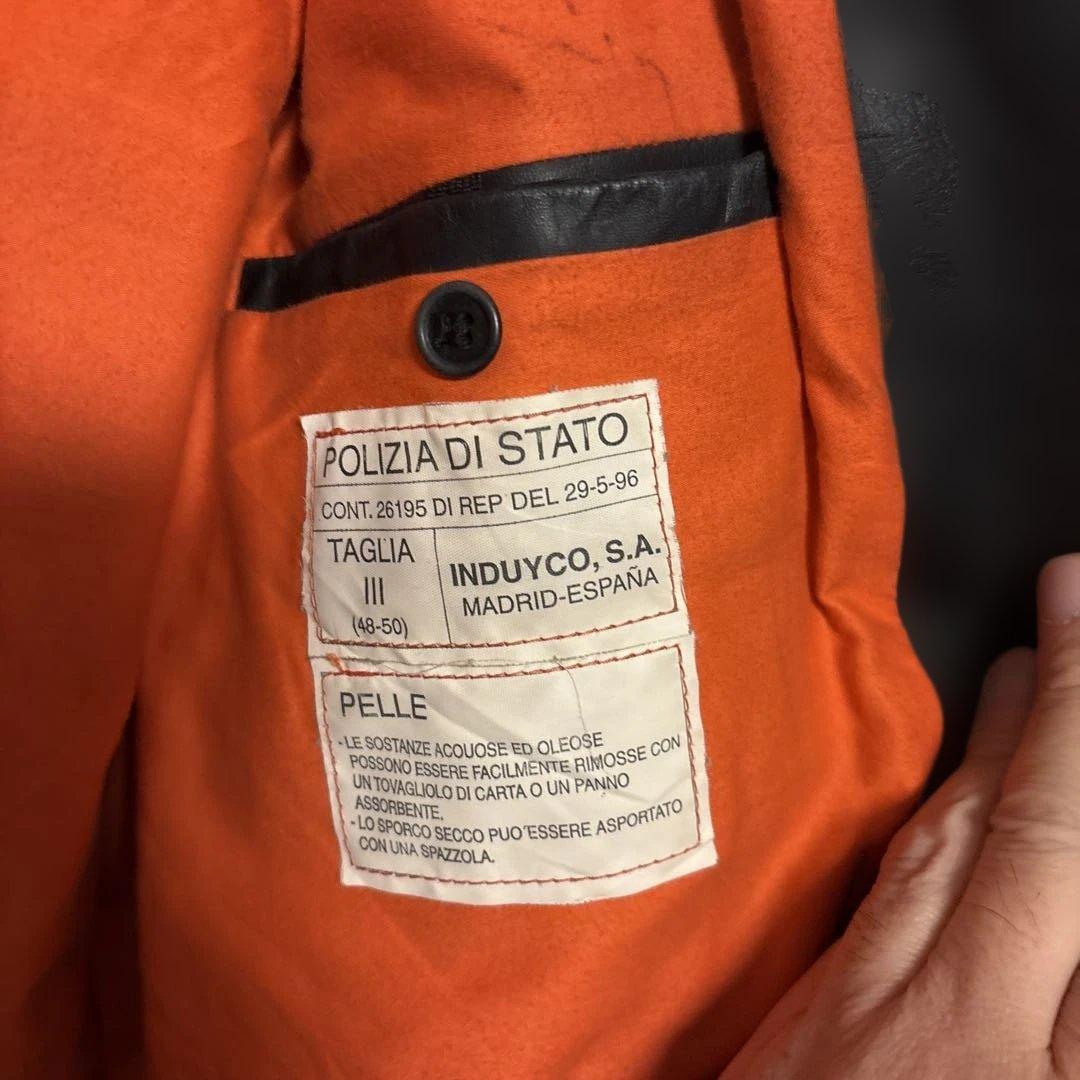 イタリア警察レザージャケット　POLIZIA 90s