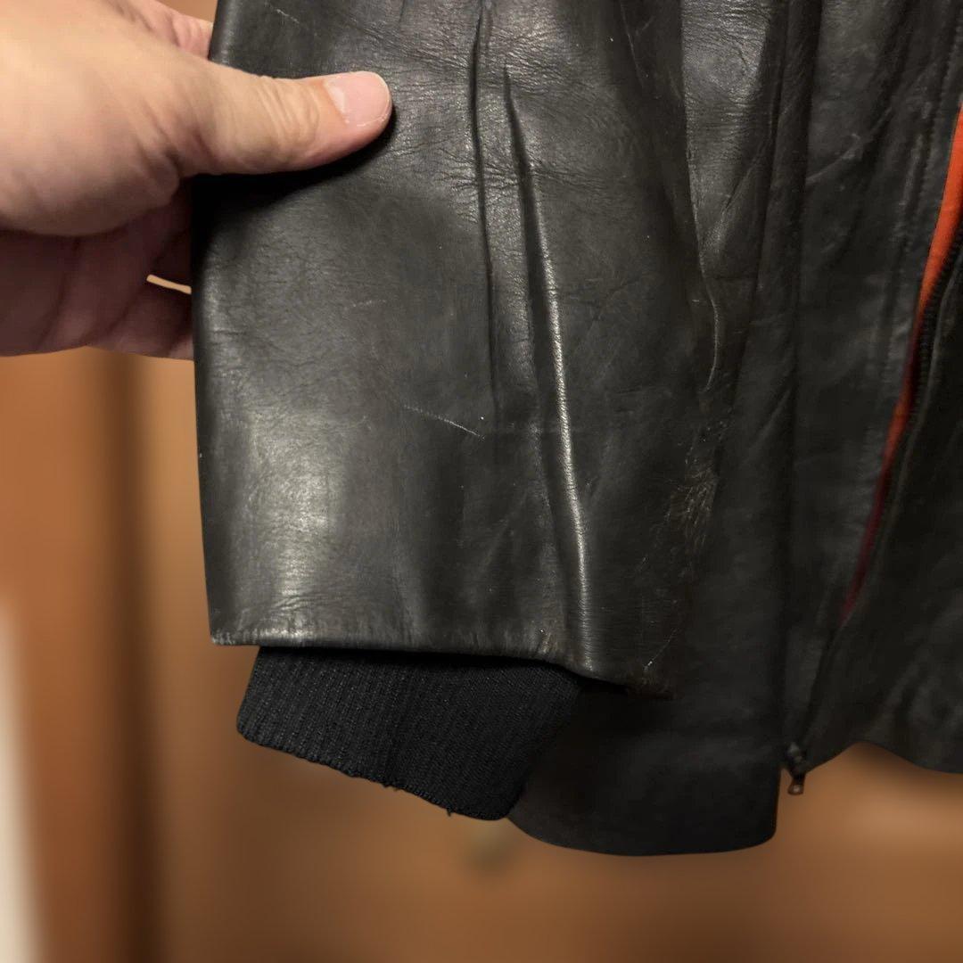 イタリア警察レザージャケット　POLIZIA 90s