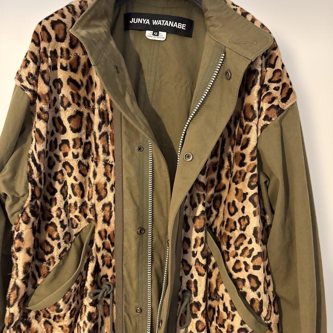 JUNYAWATANABE ヒョウ柄モッズコート　2022AW xs