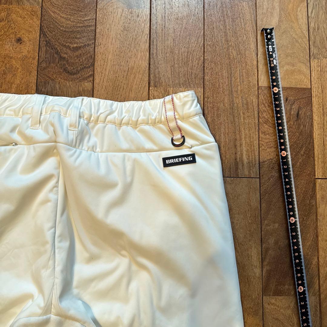 BRIEFING ゴルフパンツ 白 XL ウエスト紐付