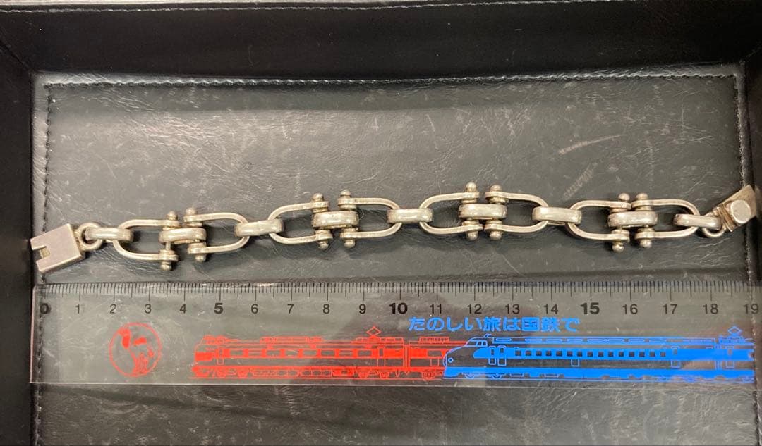 【メキシカンジュエリー】シルバー925チェーンブレスレット　フェザートップ