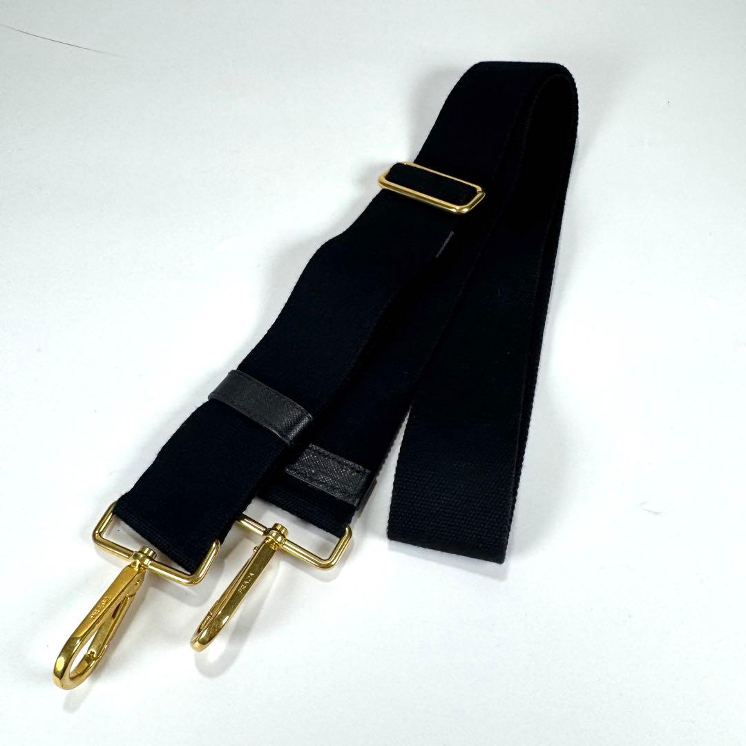 極美品✨ PRADA カナパ 2way ショルダー付 スタッズ ビジュー