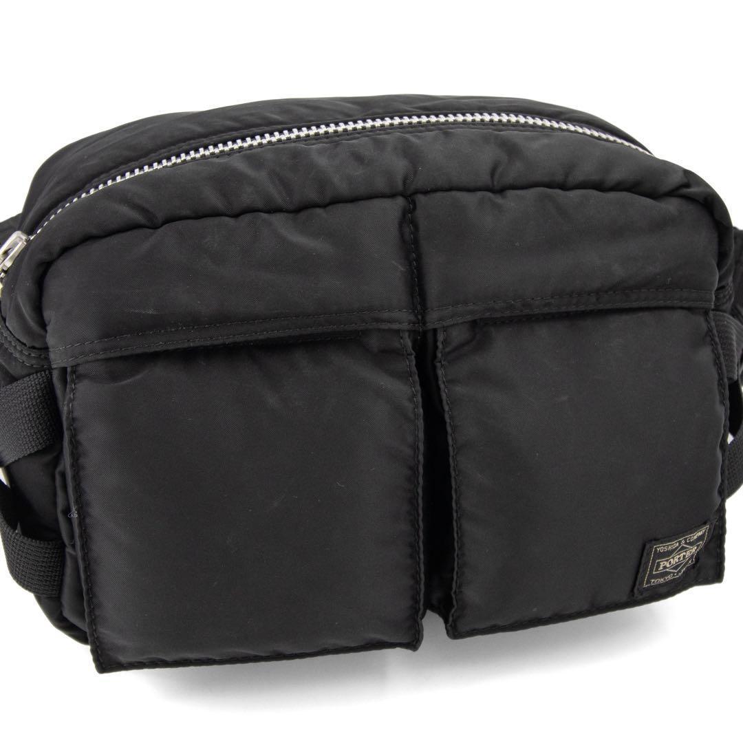 A055【近年モデル／美品】ポーター／タンカー　ヒップバッグ　ボディバッグ　黒