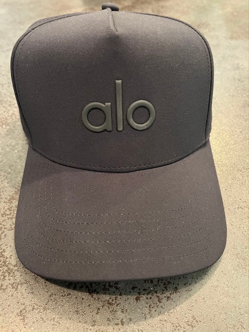 alo 黒 キャップ　メッシュ　フリーサイズ