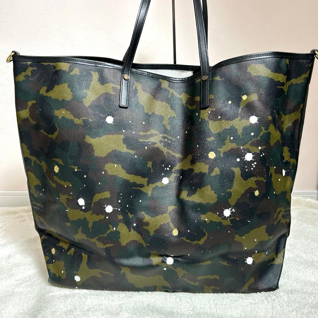 GENTIL BANDIT ビッグトート　木梨サイクル　ペレサイン入り　カモフラ