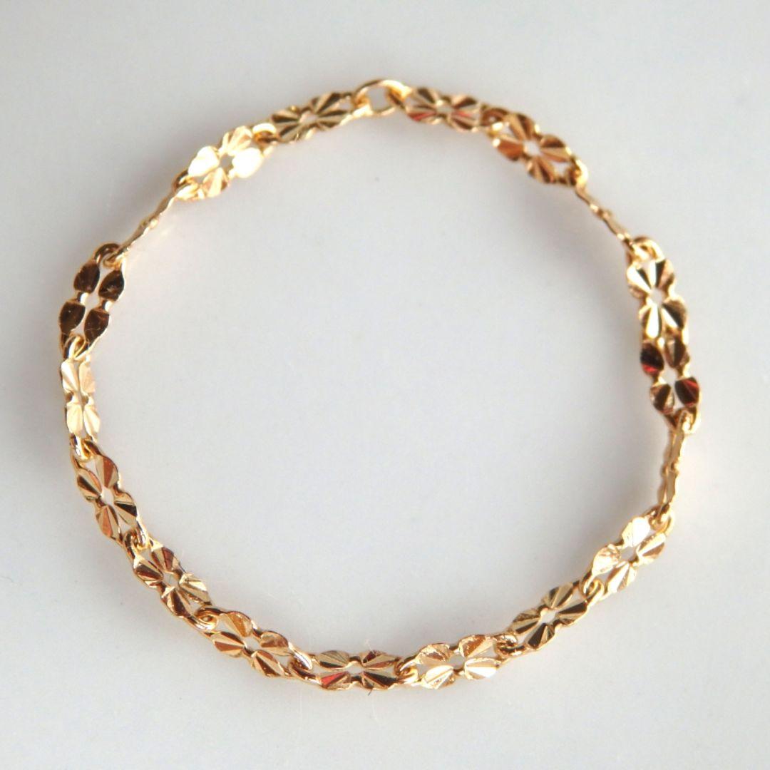 R　k18リング　クローバーチェーン　チェーンリング