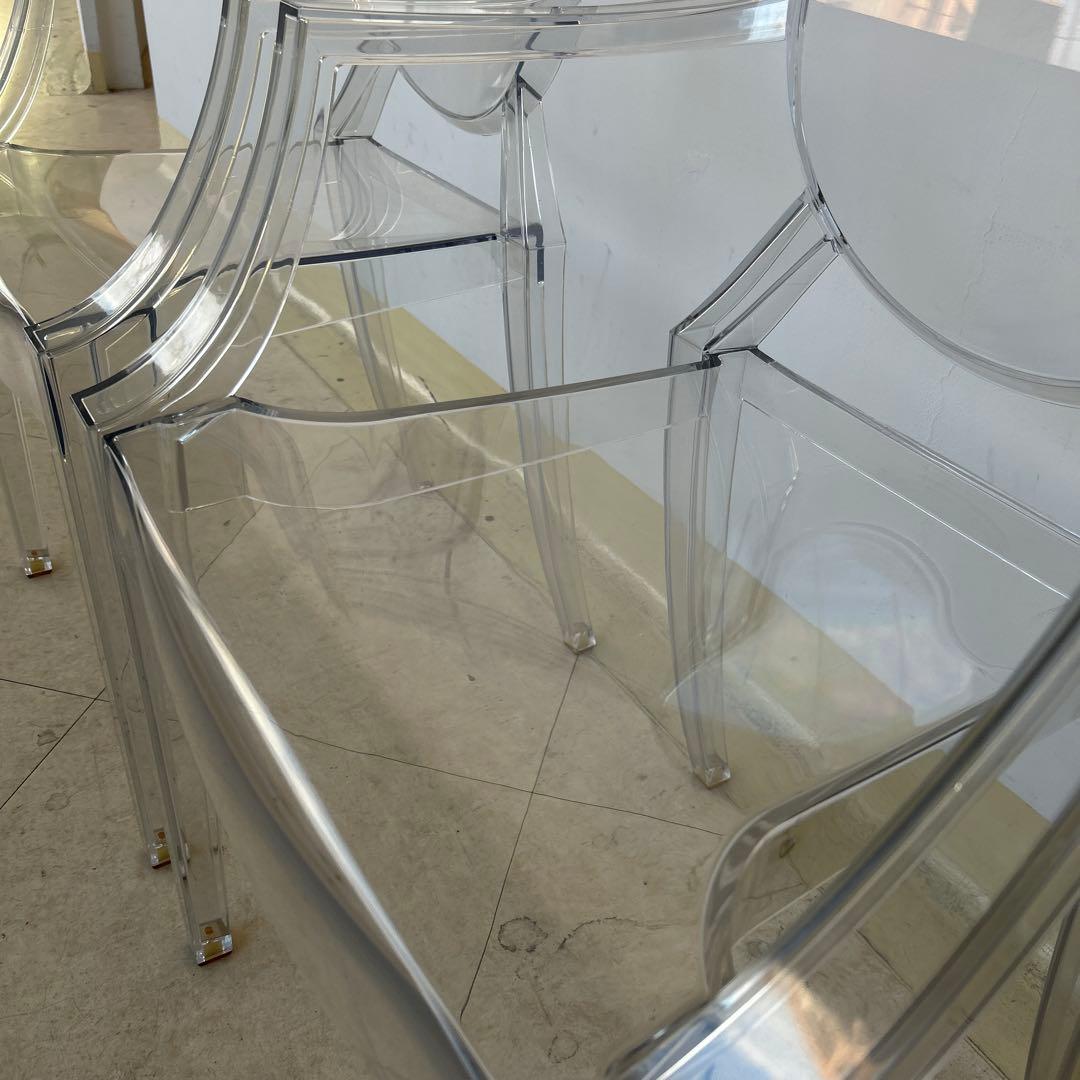 2脚セット　Kartell ルイ・ゴースト シングルチェア クリア