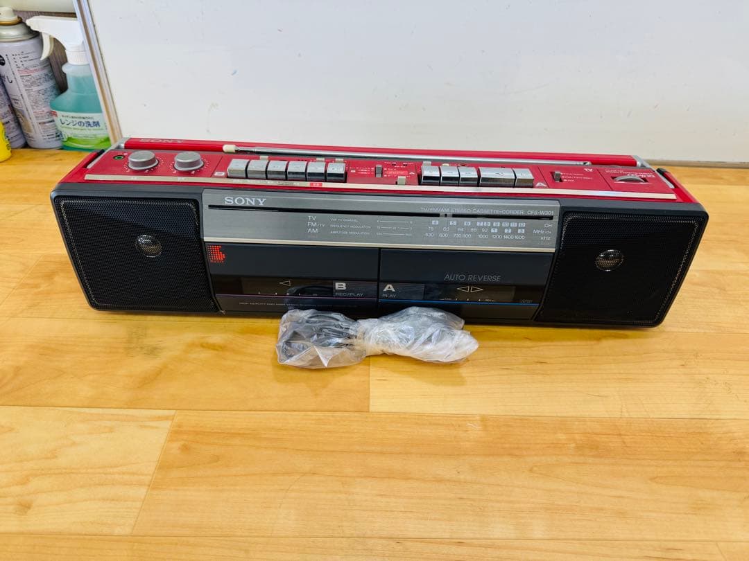 SONY CFS‐W301 ソニーラジカセ　動作品 希少 時代物　アンティーク