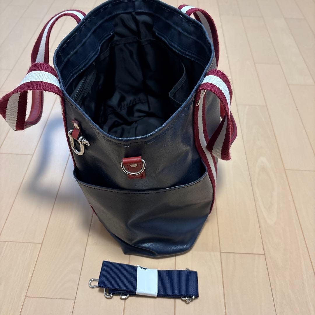 早い者勝ち！森野帆布トートバッグ ネイビー/レッド