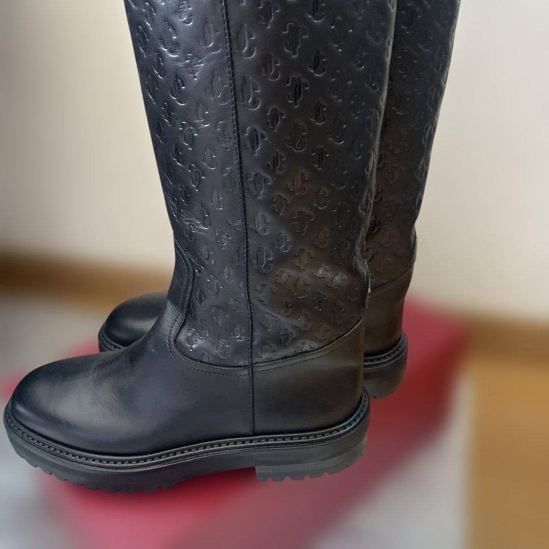 ジミーチュウ　ブーツ　モノグラム　36