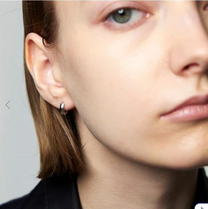 【4℃ HOMME+】片耳用ピアス(カラー：シルバー)