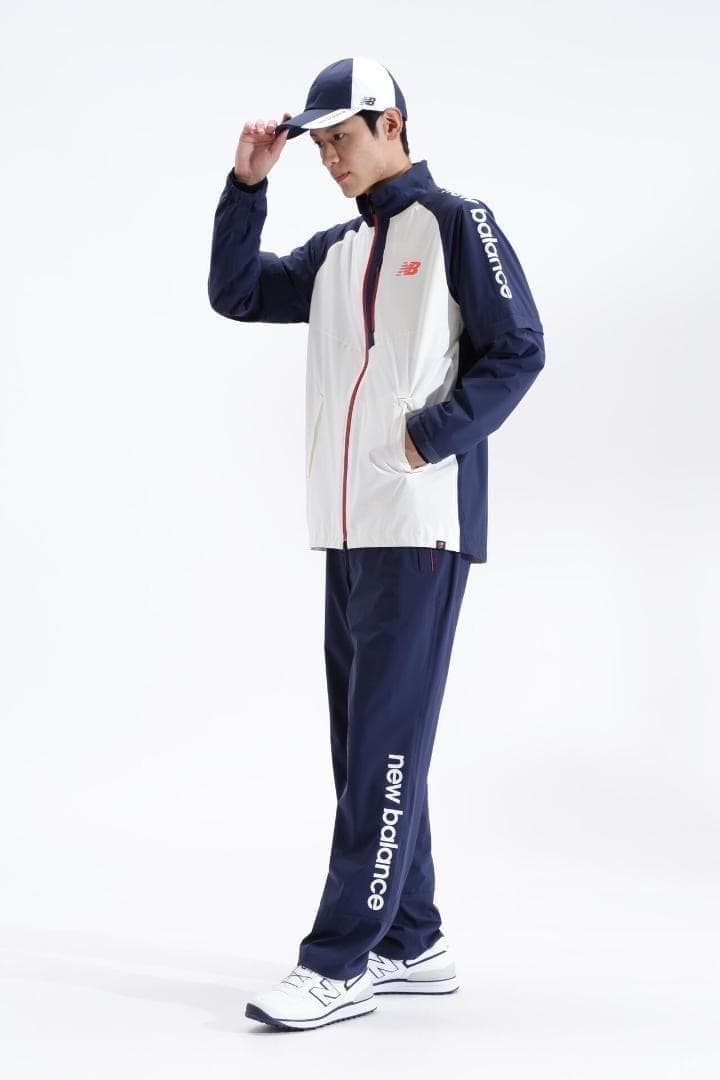 C2新品 5 ニューバランス ゴルフ メンズレインウェア セットアップ 上下