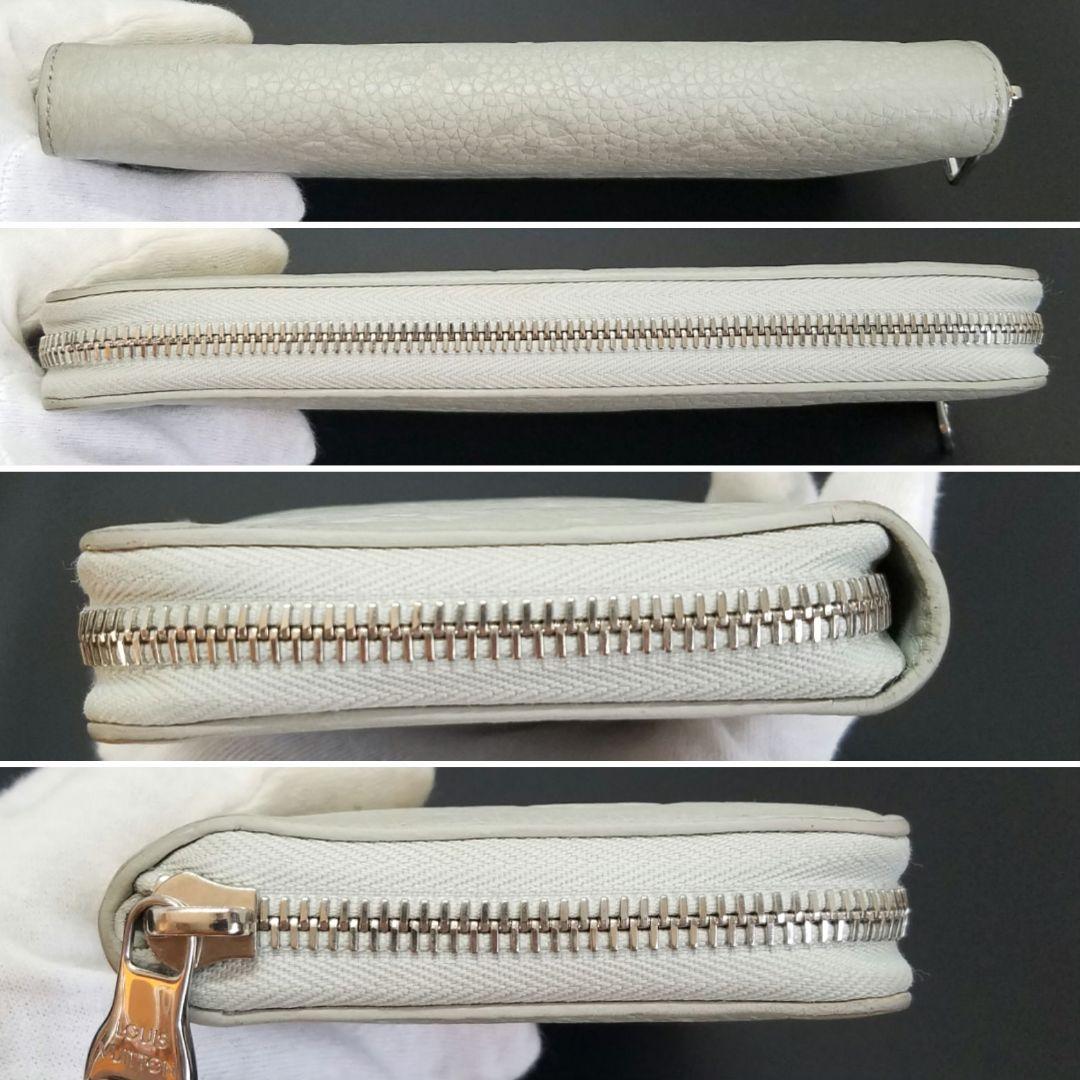 ルイヴィトン トリヨンレザー ヴェルティカル ジッピーウォレット ミネラルグレー