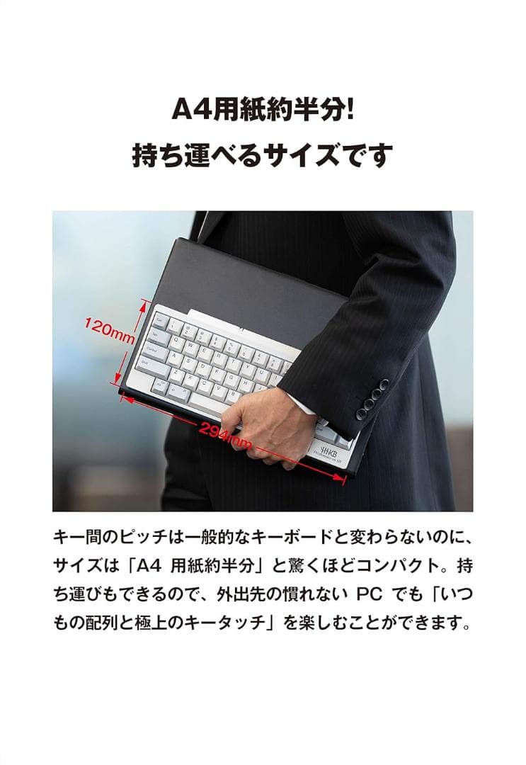 【開封・未使用】HHKB PFU 無刻印/墨 PD-KB600BN キーボード