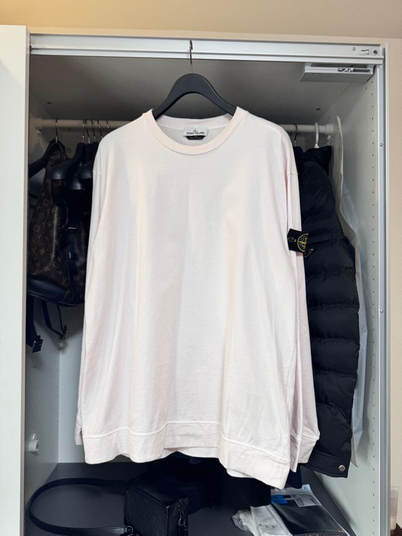 最終値下げストーンアイランドピンク ロングスリーブ Tシャツ